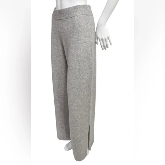 NWOT Johnny Was Calme Cashmere Split Leg Wide Leg Pants size XL grey